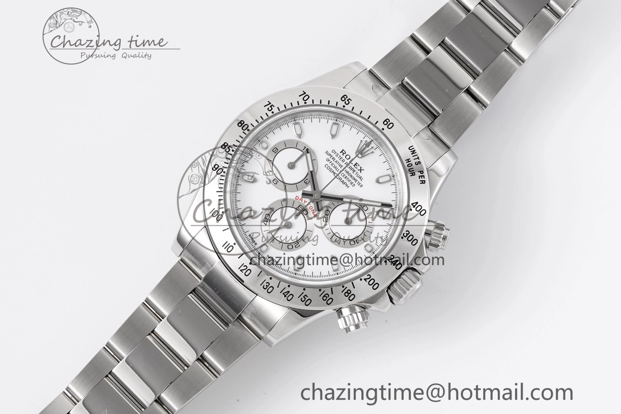 Daytona 116520 KING 1:1 Best Edition White Dial on SS Bracelet SH4130
