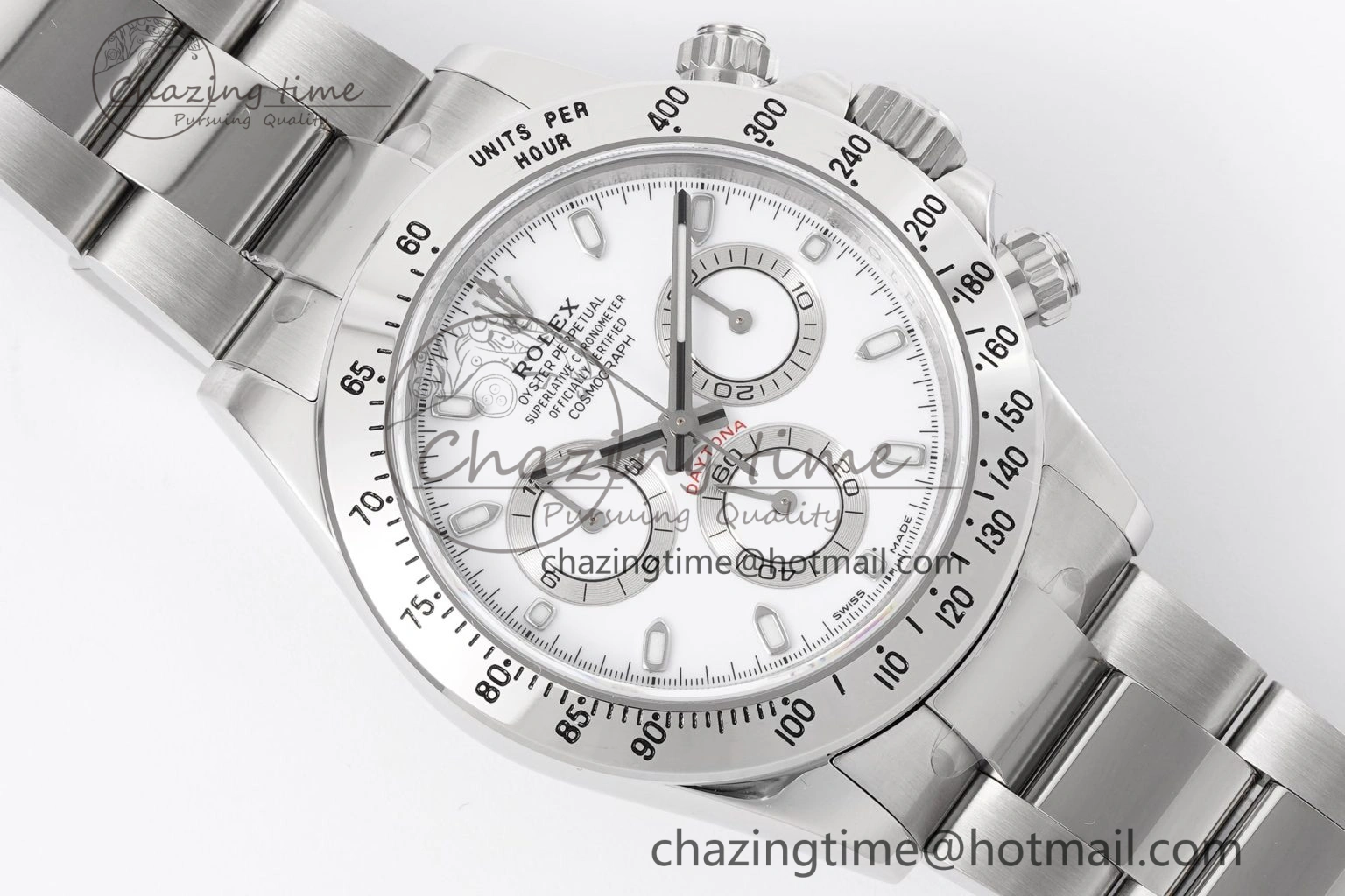 Daytona 116520 KING 1:1 Best Edition White Dial on SS Bracelet SH4130
