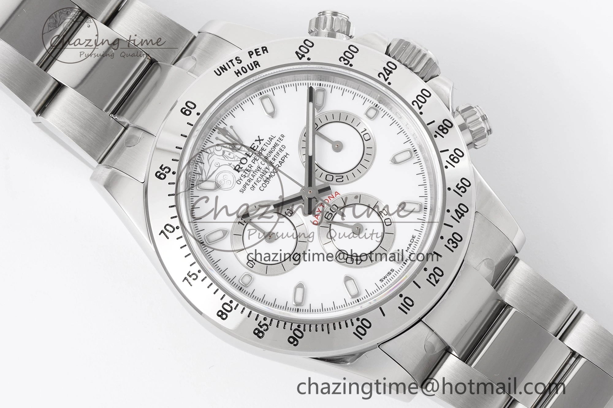 Daytona 116520 KING 1:1 Best Edition White Dial on SS Bracelet SH4130