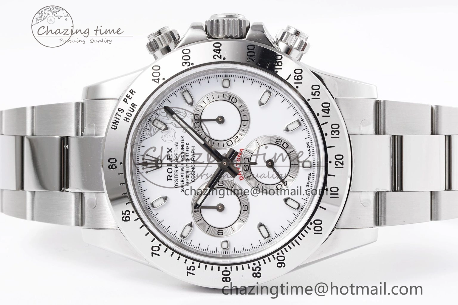 Daytona 116520 KING 1:1 Best Edition White Dial on SS Bracelet SH4130