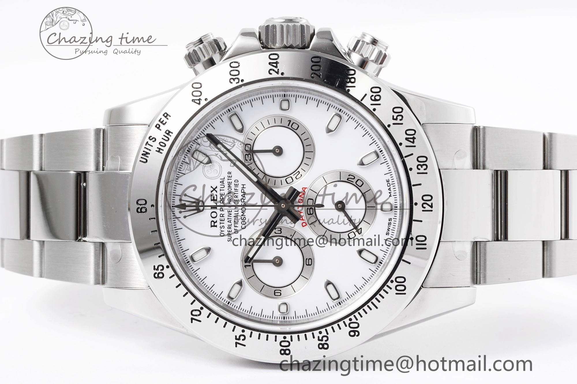 Daytona 116520 KING 1:1 Best Edition White Dial on SS Bracelet SH4130