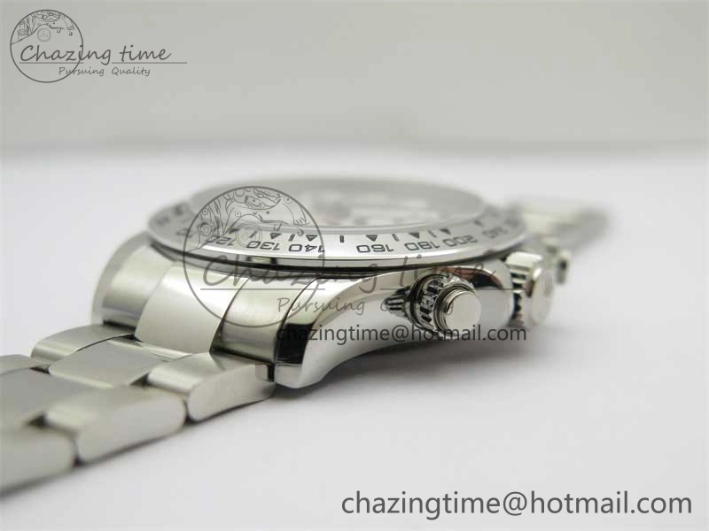 Daytona 116520 KKF 1:1 Best Edition 904L Steel White Dial on SS Bracelet A7750