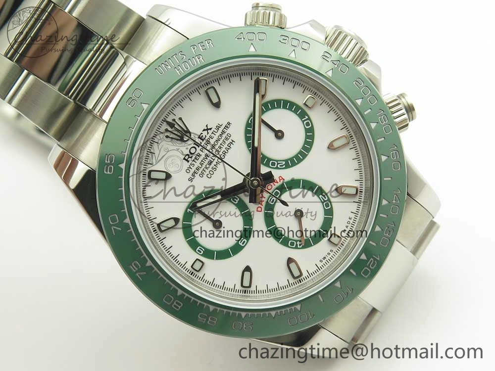 Daytona 116520 LV SS BLF Best Edition White Dial On SS Bracelet A4130