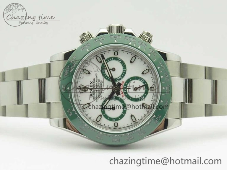 Daytona 116520 LV SS BLF Best Edition White Dial On SS Bracelet A4130