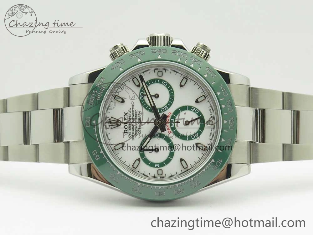 Daytona 116520 LV SS BLF Best Edition White Dial On SS Bracelet A4130