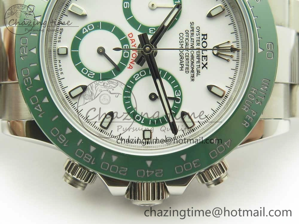 Daytona 116520 LV SS BLF Best Edition White Dial On SS Bracelet A4130