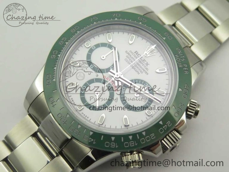 Daytona 116520 LV SS BLF Best Edition White Dial On SS Bracelet A4130
