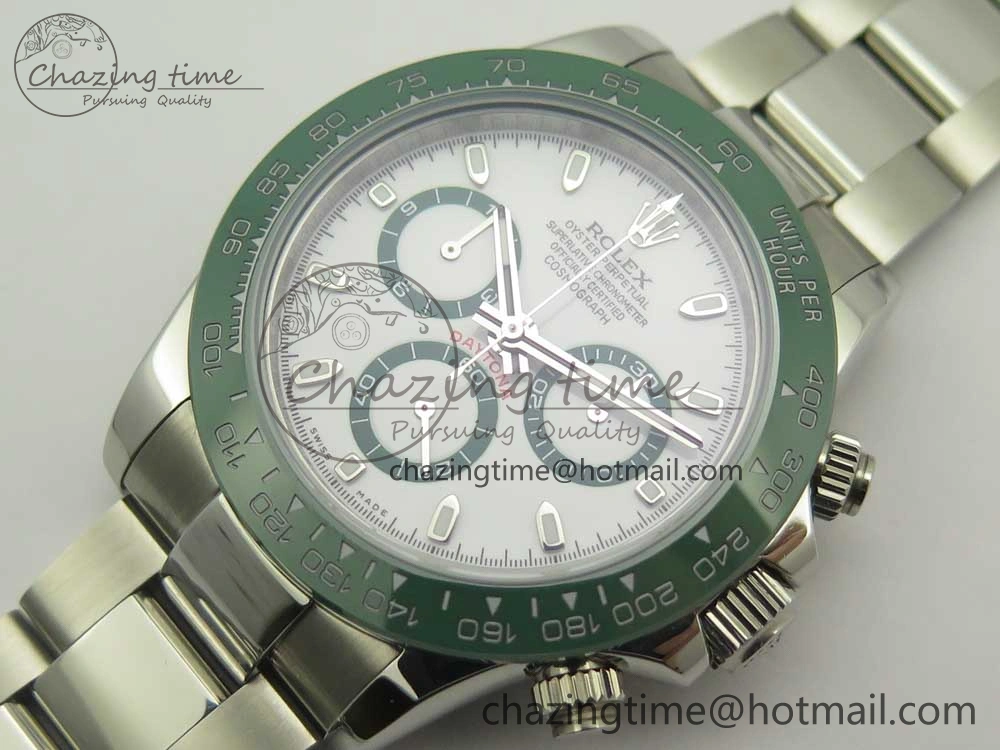 Daytona 116520 LV SS BLF Best Edition White Dial On SS Bracelet A4130