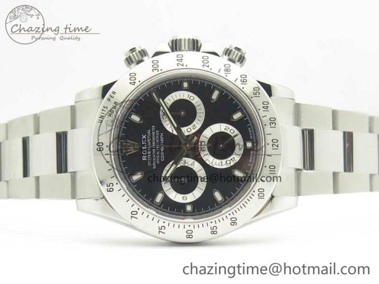 Daytona 116520 Noob 1:1 Best Edition 904L SS Case and Bracelet Black Dial SA4130