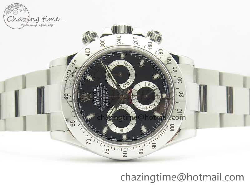 Daytona 116520 Noob 1:1 Best Edition 904L SS Case and Bracelet Black Dial SA4130