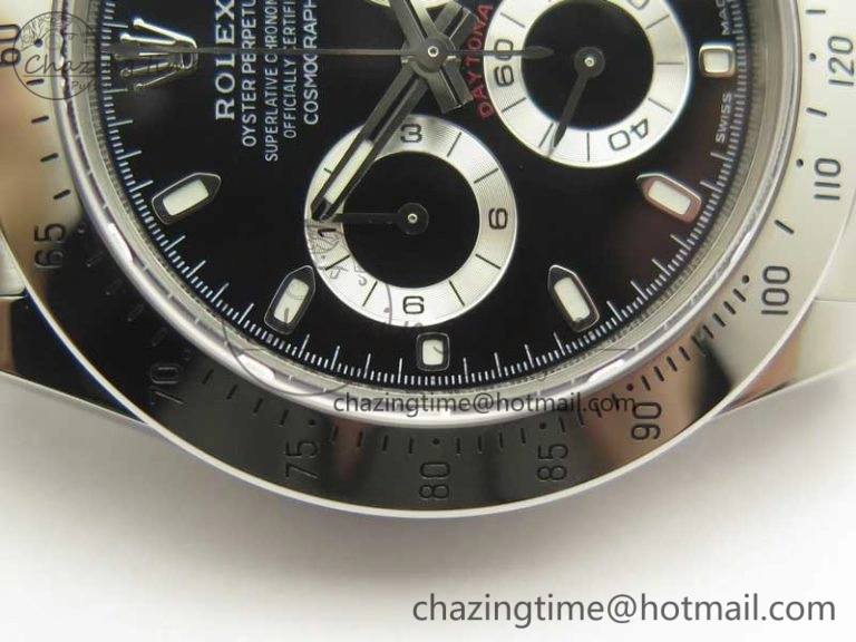 Daytona 116520 Noob 1:1 Best Edition 904L SS Case and Bracelet Black Dial SA4130