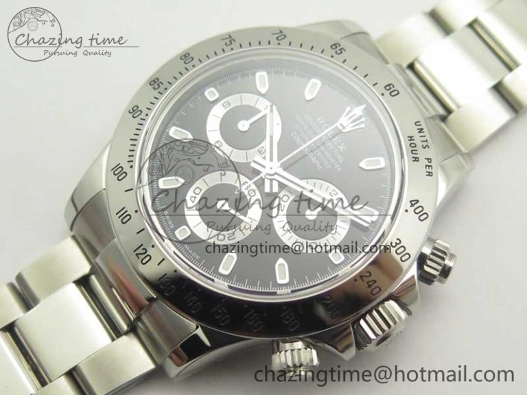 Daytona 116520 Noob 1:1 Best Edition 904L SS Case and Bracelet Black Dial SA4130