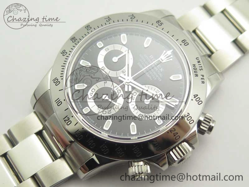 Daytona 116520 Noob 1:1 Best Edition 904L SS Case and Bracelet Black Dial SA4130