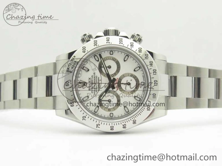 Daytona 116520 Noob 1:1 Best Edition 904L SS Case and Bracelet White Dial SA4130