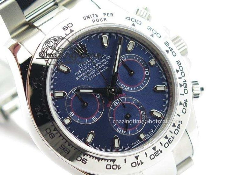 Daytona 116520 Noob Best Edition Blue Dial On SS Bracelet A7750 V2