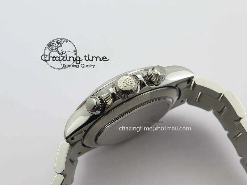 Daytona 116520 Noob Best Edition White Dial On SS Bracelet A2824 (Same Thickness as Genuine)