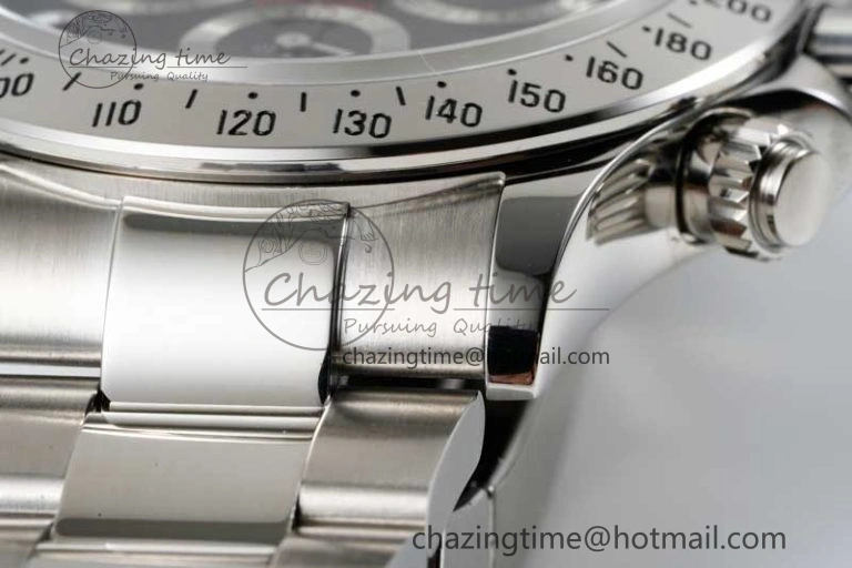 Daytona 116520 QF 1:1 Best Edition 904L SS Case and Bracelet Black Dial SA4130