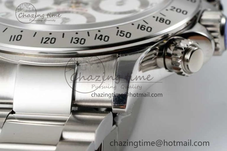 Daytona 116520 QF 1:1 Best Edition 904L SS Case and Bracelet White Dial SA4130