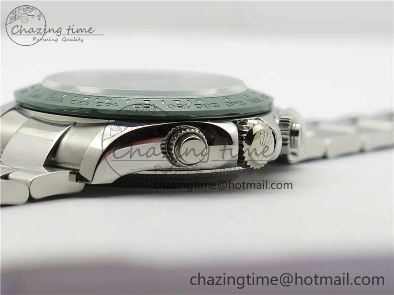 Daytona 116520 Real Ceramic Bezel SS UBF Best Edition Green Stick Markers Dial on SS Bracelet A7750