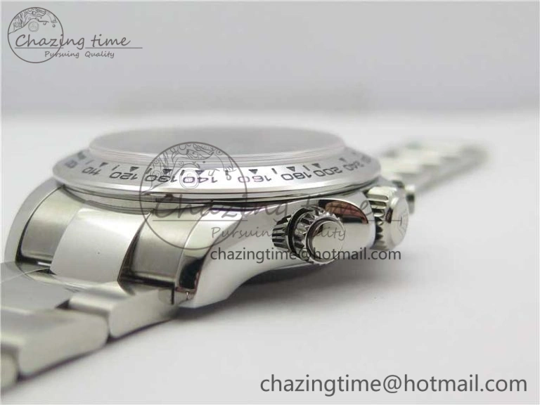 Daytona 116520 SS Noob 1:1 Best Edition Black Dial On SS Bracelet A7750
