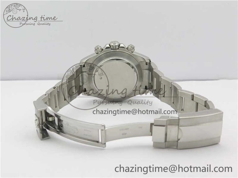 Daytona 116520 SS Noob 1:1 Best Edition White Dial On SS Bracelet A7750