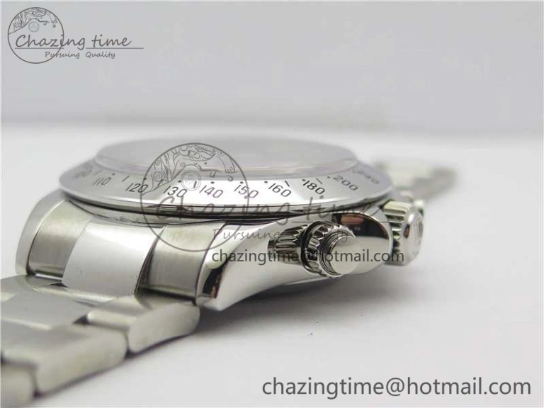 Daytona 116520 SS Noob 1:1 Best Edition White Dial On SS Bracelet A7750