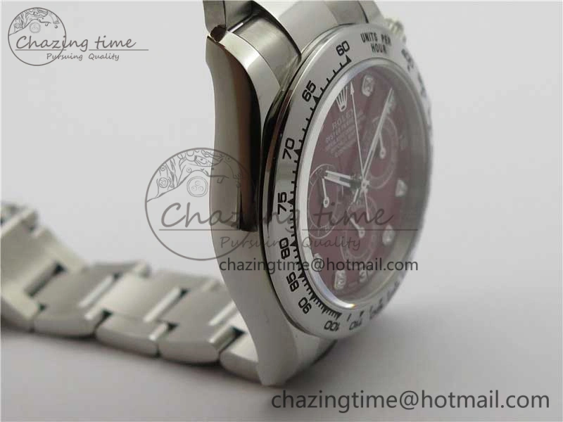 Daytona 116520 SS UBF Best Edition Red Diam Markers Dial on SS Bracelet A7750