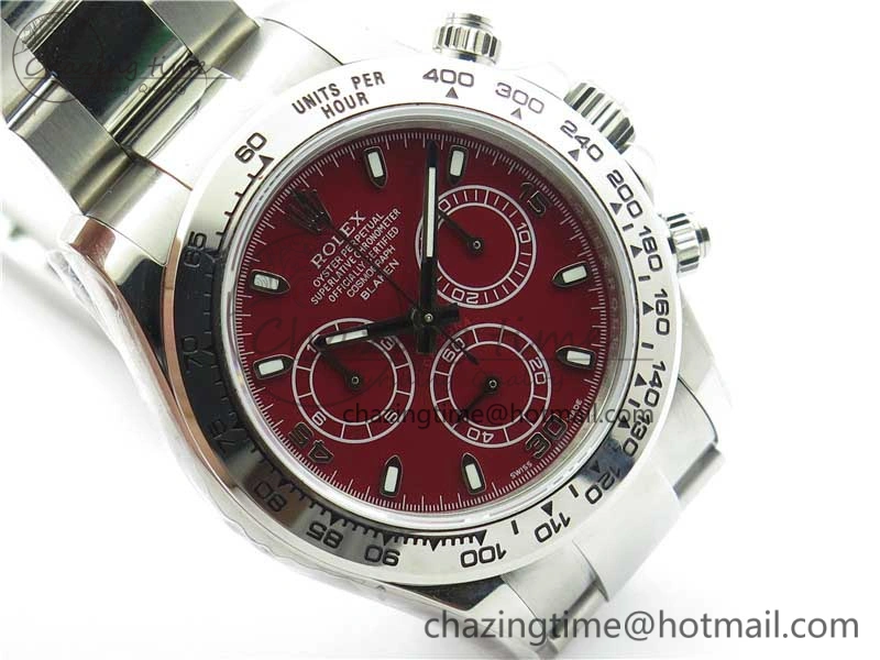 Daytona 116520 SS UBF Best Edition Red Stick Markers Dial on SS Bracelet A7750