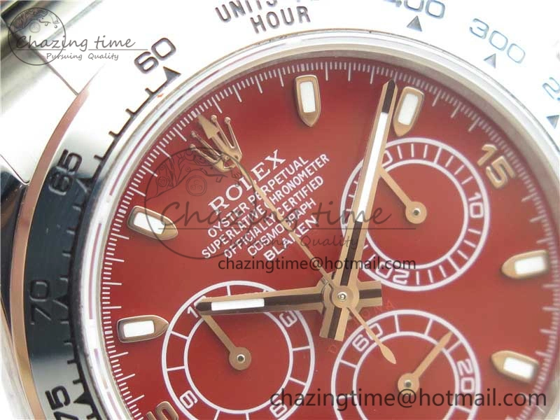 Daytona 116520 SS UBF Best Edition Red Stick Markers Dial on SS Bracelet A7750