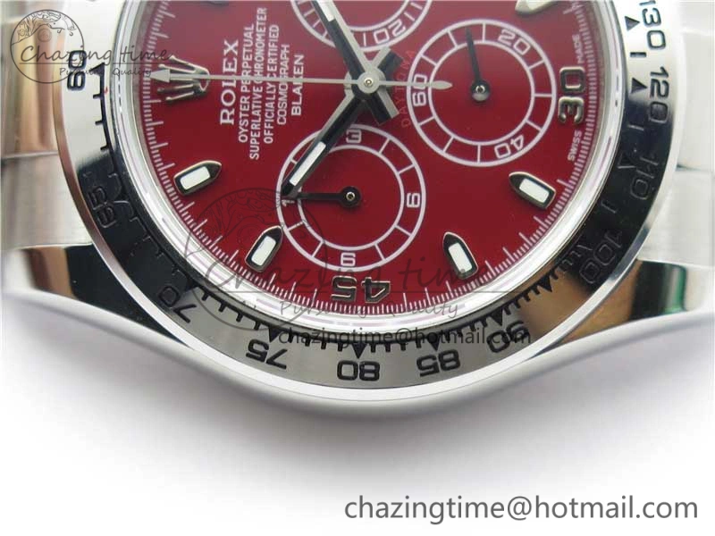 Daytona 116520 SS UBF Best Edition Red Stick Markers Dial on SS Bracelet A7750