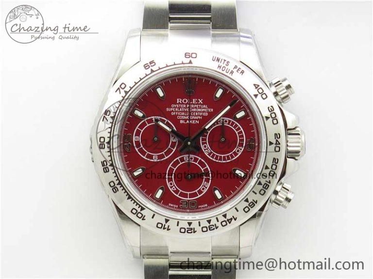 Daytona 116520 SS UBF Best Edition Red Stick Markers Dial on SS Bracelet A7750