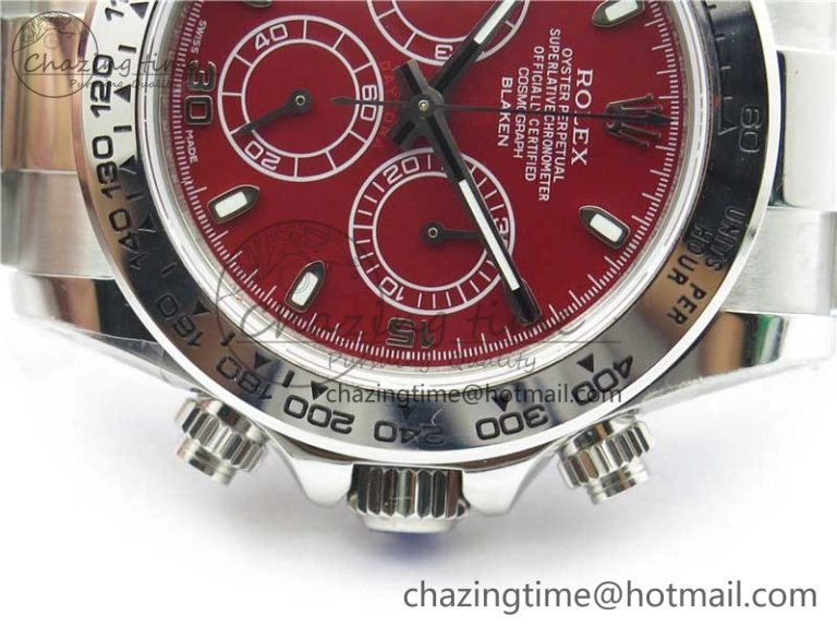 Daytona 116520 SS UBF Best Edition Red Stick Markers Dial on SS Bracelet A7750