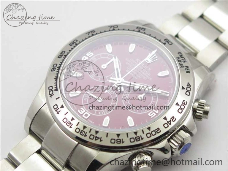 Daytona 116520 SS UBF Best Edition Red Stick Markers Dial on SS Bracelet A7750