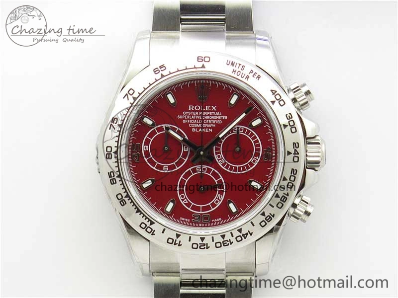 Daytona 116520 SS UBF Best Edition Red Stick Markers Dial on SS Bracelet A7750