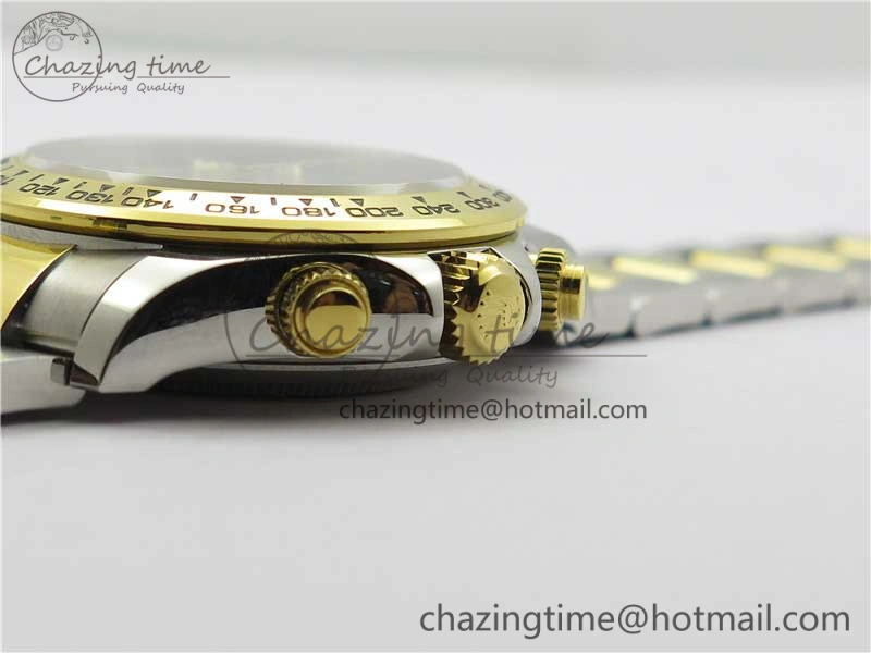 Daytona 116520 SS YG UBF Best Edition Ice Blue MOP Crystal Markers Dial on SS YG Bracelet A7750
