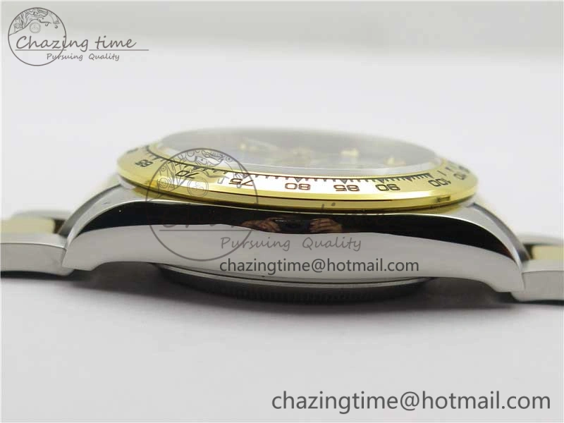 Daytona 116520 SS YG UBF Best Edition Ice Blue MOP Crystal Markers Dial on SS YG Bracelet A7750