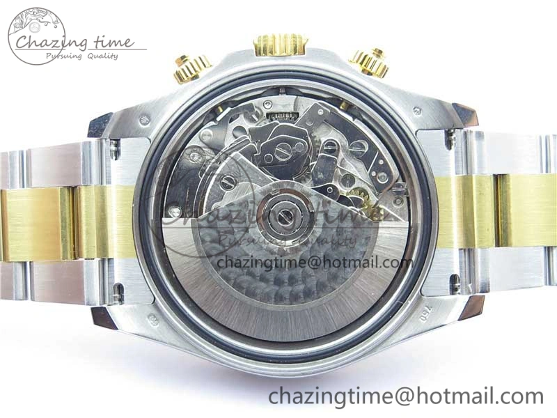 Daytona 116520 SS YG UBF Best Edition Ice Blue MOP Crystal Markers Dial on SS YG Bracelet A7750