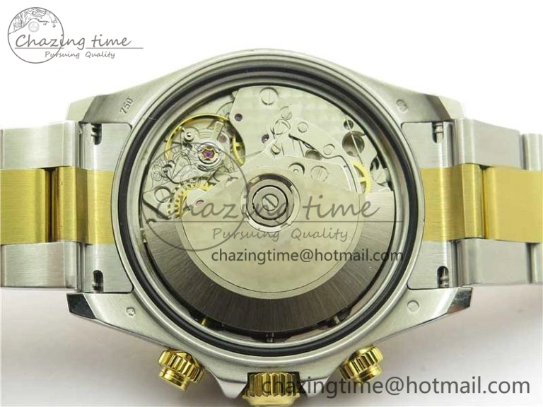 Daytona 116520 SS YG UBF Best Edition Ice Blue MOP Crystal Markers Dial on SS YG Bracelet A7750
