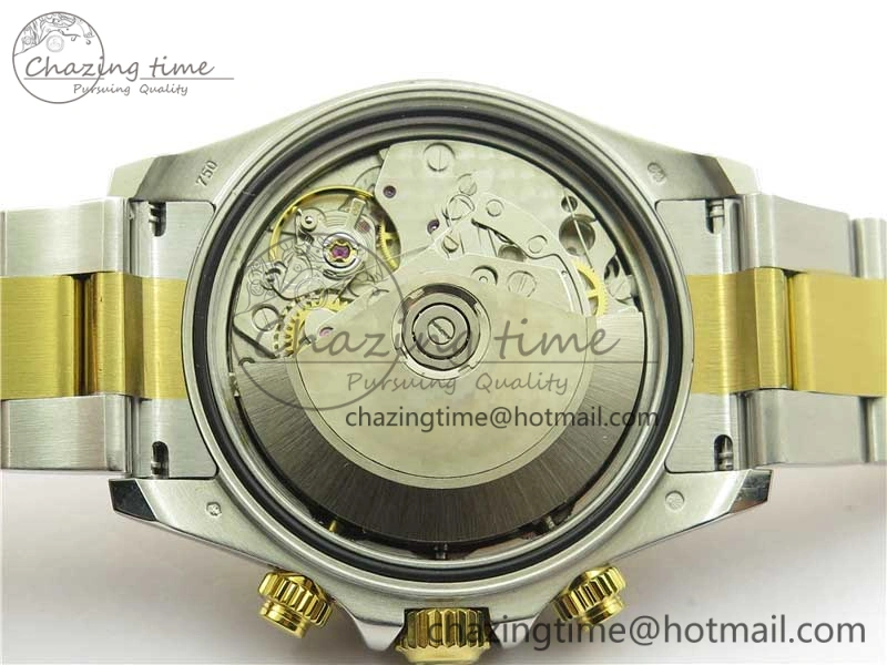 Daytona 116520 SS YG UBF Best Edition Ice Blue MOP Crystal Markers Dial on SS YG Bracelet A7750