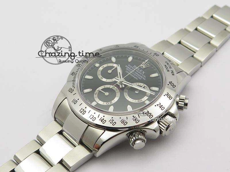 Daytona 116520 V2 BP Best Edition Black Dial On SS Bracelet A4130