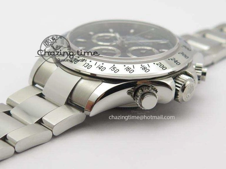 Daytona 116520 V2 BP Best Edition Black Dial On SS Bracelet A4130