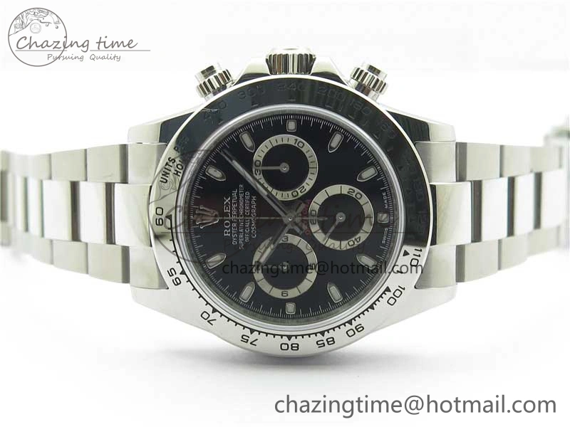 Daytona 116520 VRF 1:1 Best Edition Black Dial on SS Bracelet A7750