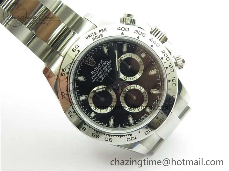 Daytona 116520 VRF 1:1 Best Edition Black Dial on SS Bracelet A7750