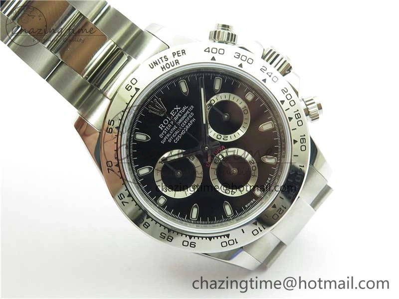 Daytona 116520 VRF 1:1 Best Edition Black Dial on SS Bracelet A7750