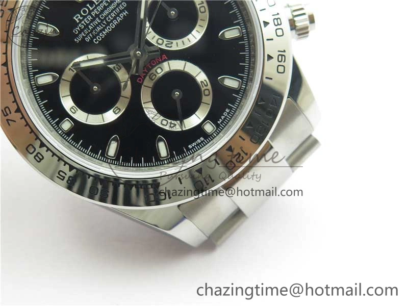 Daytona 116520 VRF 1:1 Best Edition Black Dial on SS Bracelet A7750