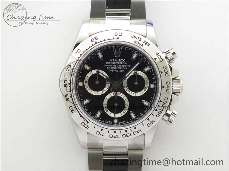 Daytona 116520 VRF 1:1 Best Edition Black Dial on SS Bracelet A7750