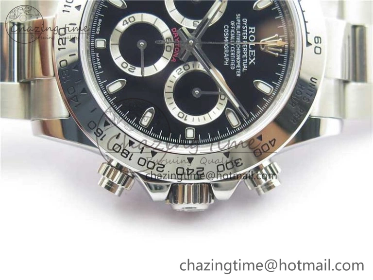 Daytona 116520 VRF 1:1 Best Edition Black Dial on SS Bracelet A7750