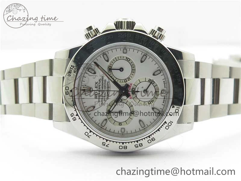 Daytona 116520 VRF 1:1 Best Edition White Dial on SS Bracelet A7750