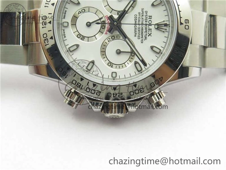 Daytona 116520 VRF 1:1 Best Edition White Dial on SS Bracelet A7750