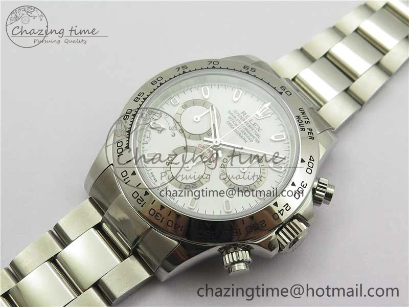 Daytona 116520 VRF 1:1 Best Edition White Dial on SS Bracelet A7750